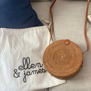 Ellen and James Round Basket Weave Bag